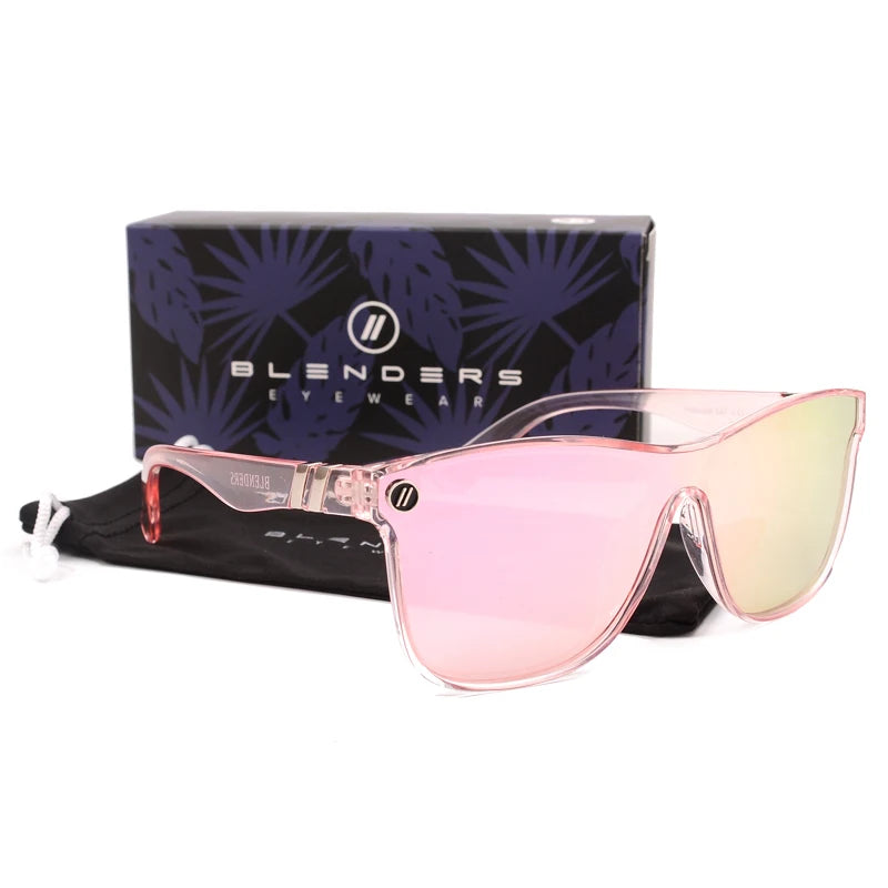 Retro Square Polarized Sunglasses with Mirror Lens