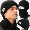 2-in-1 Knitted Balaclava Face Mask with Windproof Winter Protection
