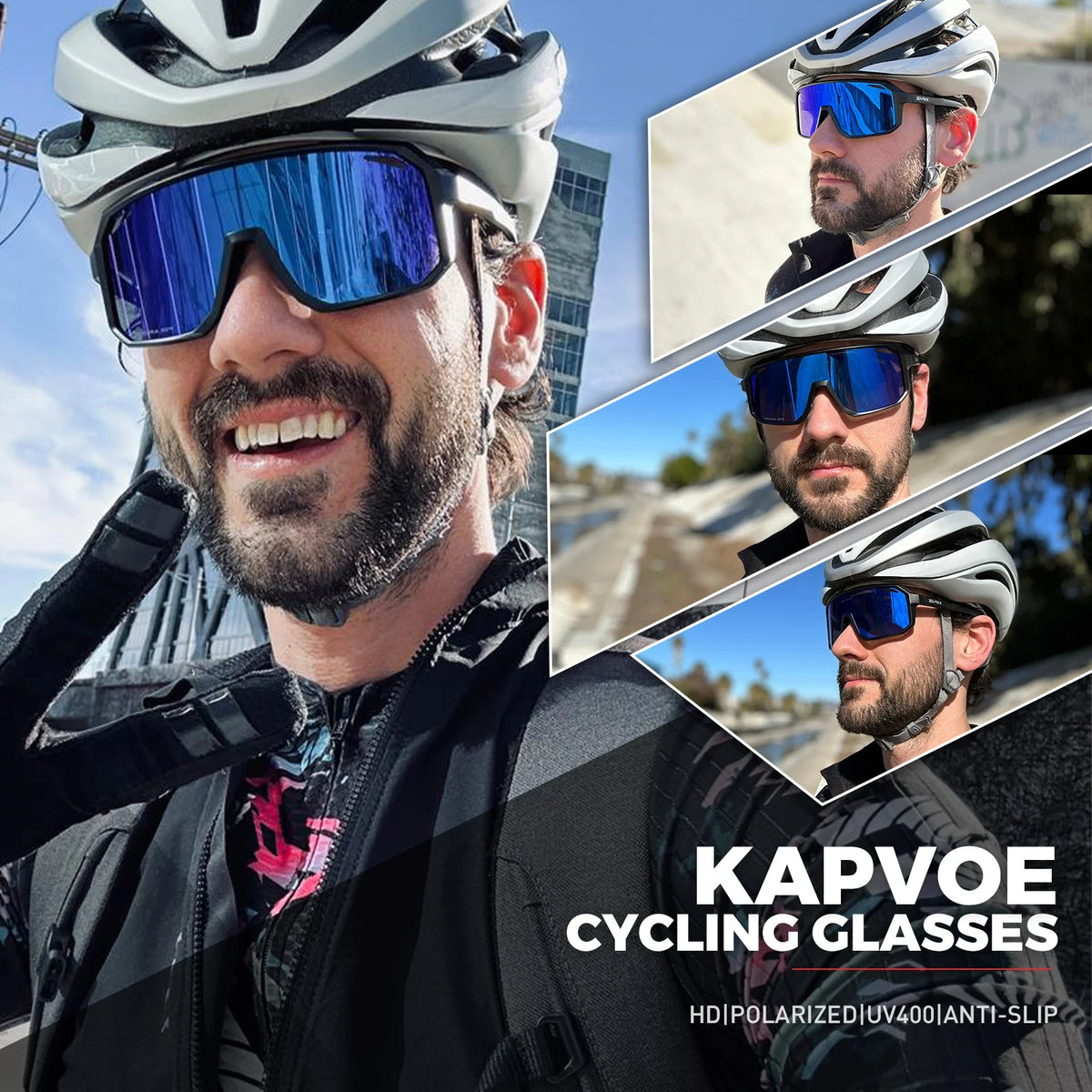Polarized Cycling Sunglasses with UV400 Protection