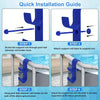 Telescopic Hook Set for Pool Skimmer Nets and Poles