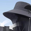 UPF 50+ Wide Brim Sun Hat with Detachable Face Mask