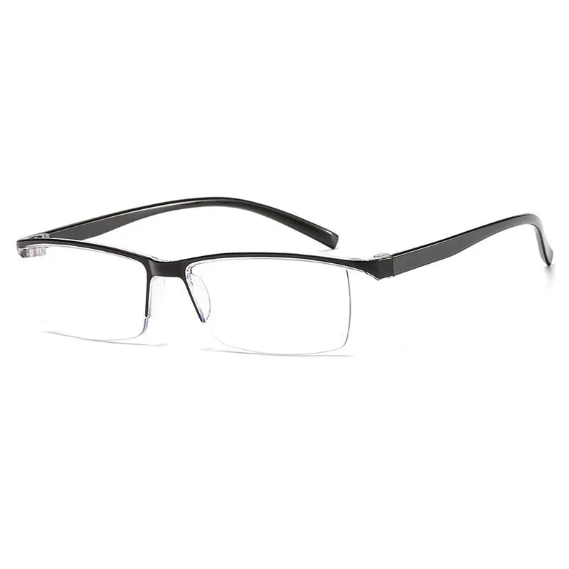 Ultra-Light Retro Half-Rim Reading Glasses with Blue Light Protection