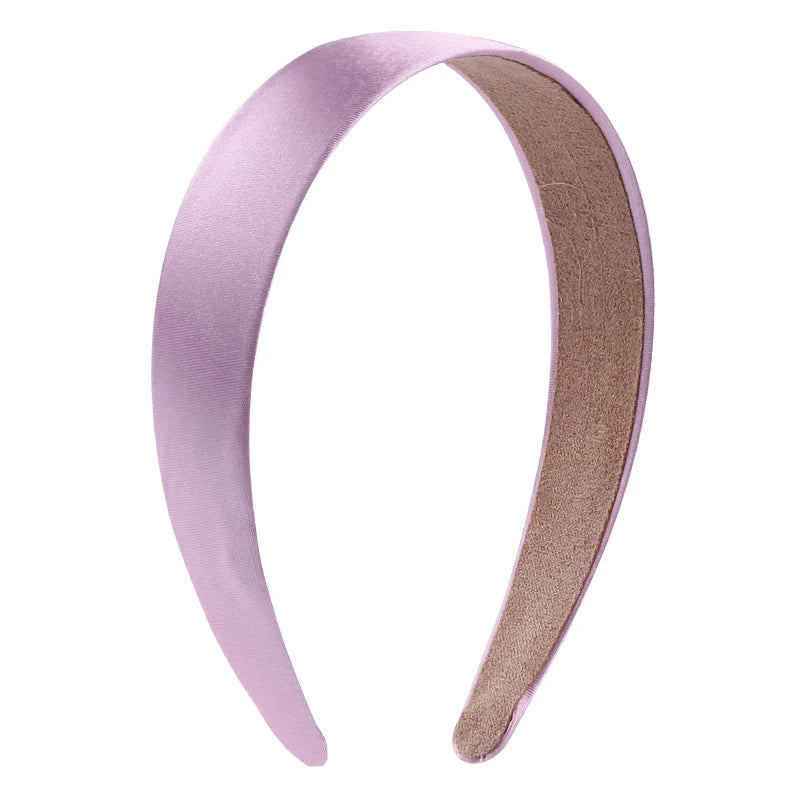 Solid Satin Hair Bands for Girls