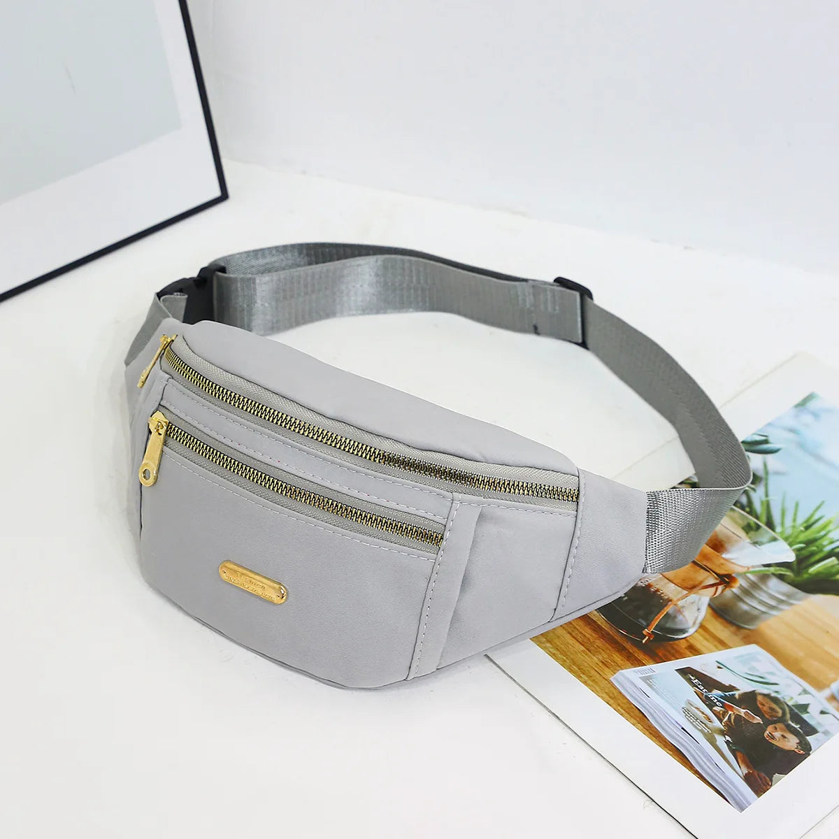 Waterproof Nylon Waist Pack with Adjustable Strap