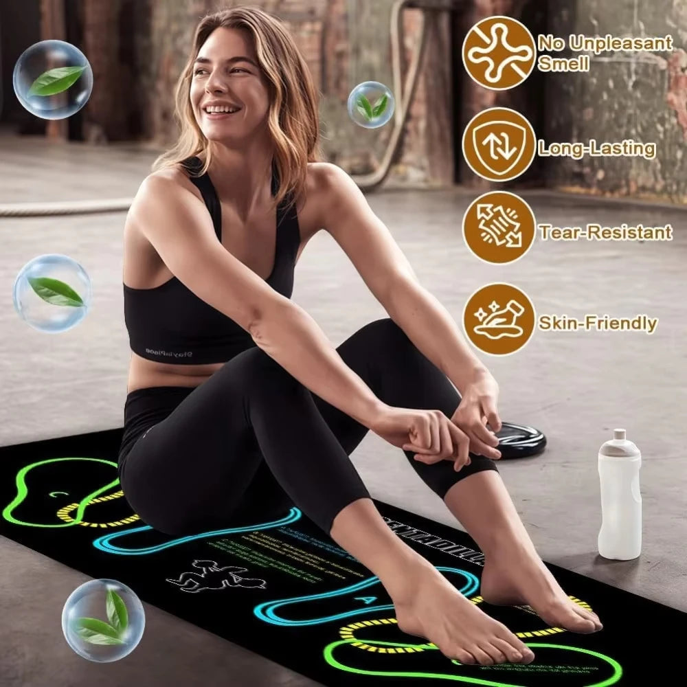 Two-Tone Non-Slip Squat Mat for Home Workouts