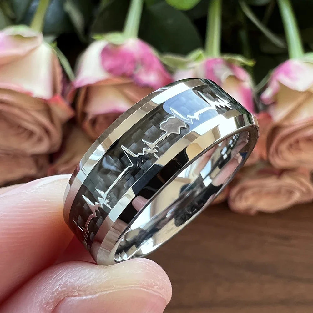 Fashion Tungsten Carbide Engagement Ring