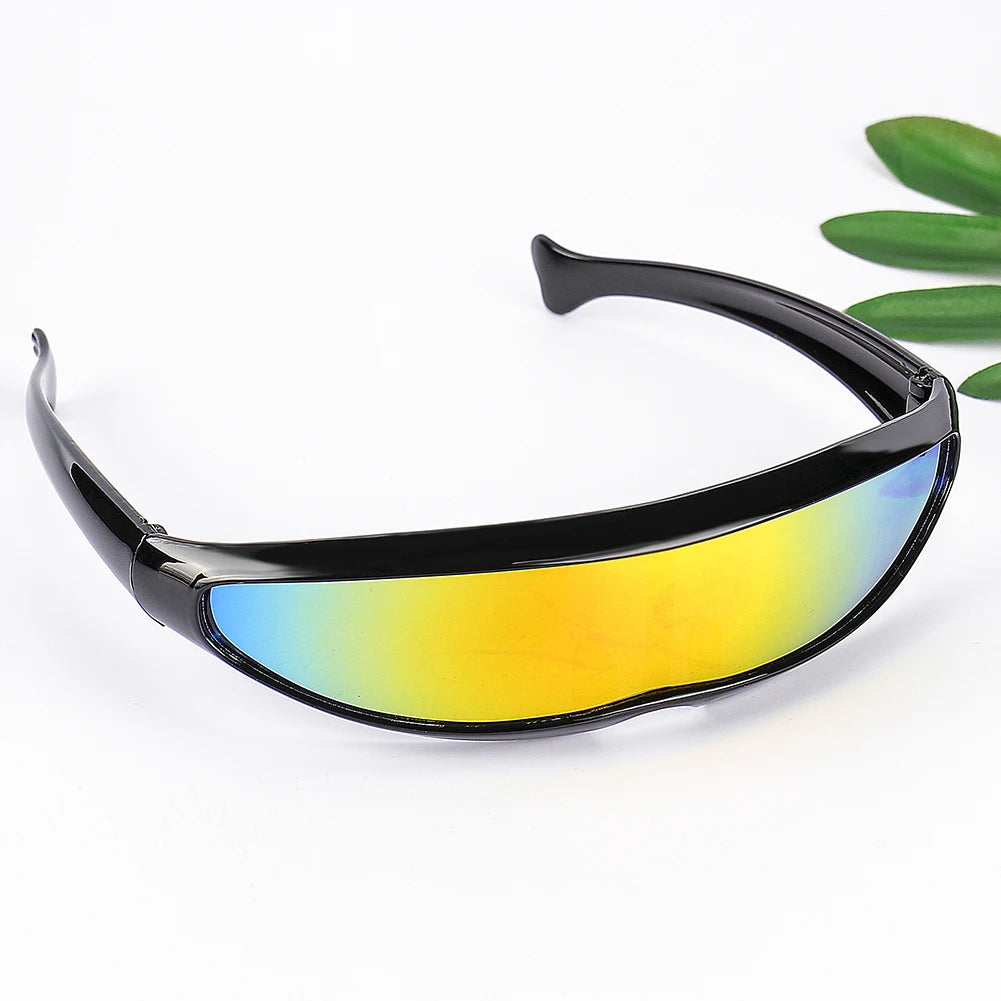 Futuristic Cyclops Visor Sunglasses with UV400 Protection