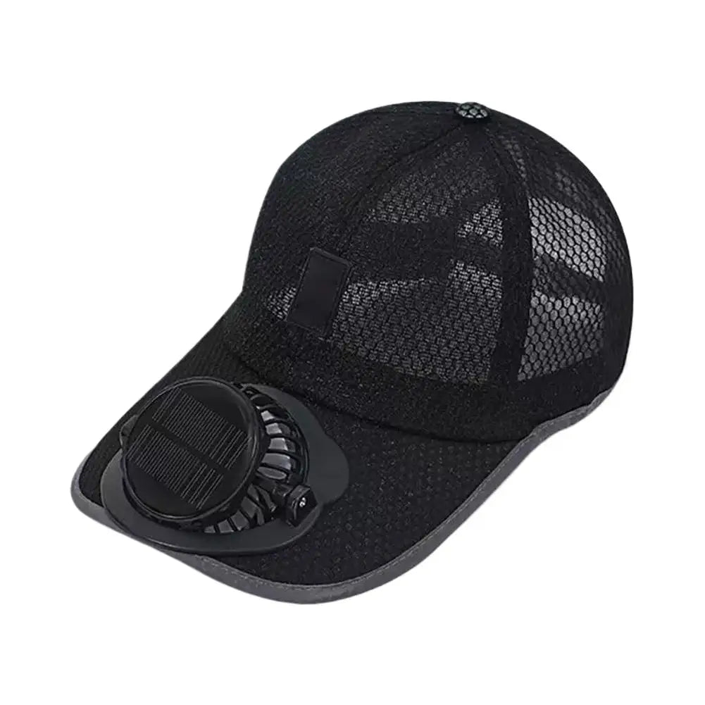 Solar & USB Powered Cooling Fan Hat