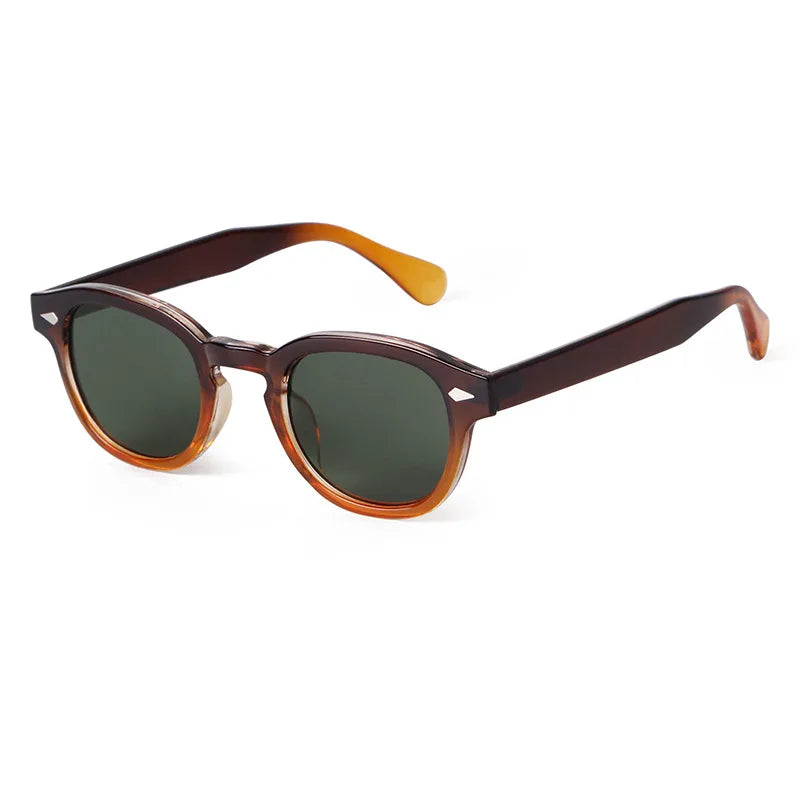 Retro Round Sunglasses with UV400 Protection
