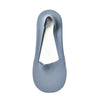 A light blue silicone anti-slip summer sock shown from the top view.