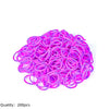 Pila de 200 bandas elásticas de telar rosa y morado para hacer pulseras