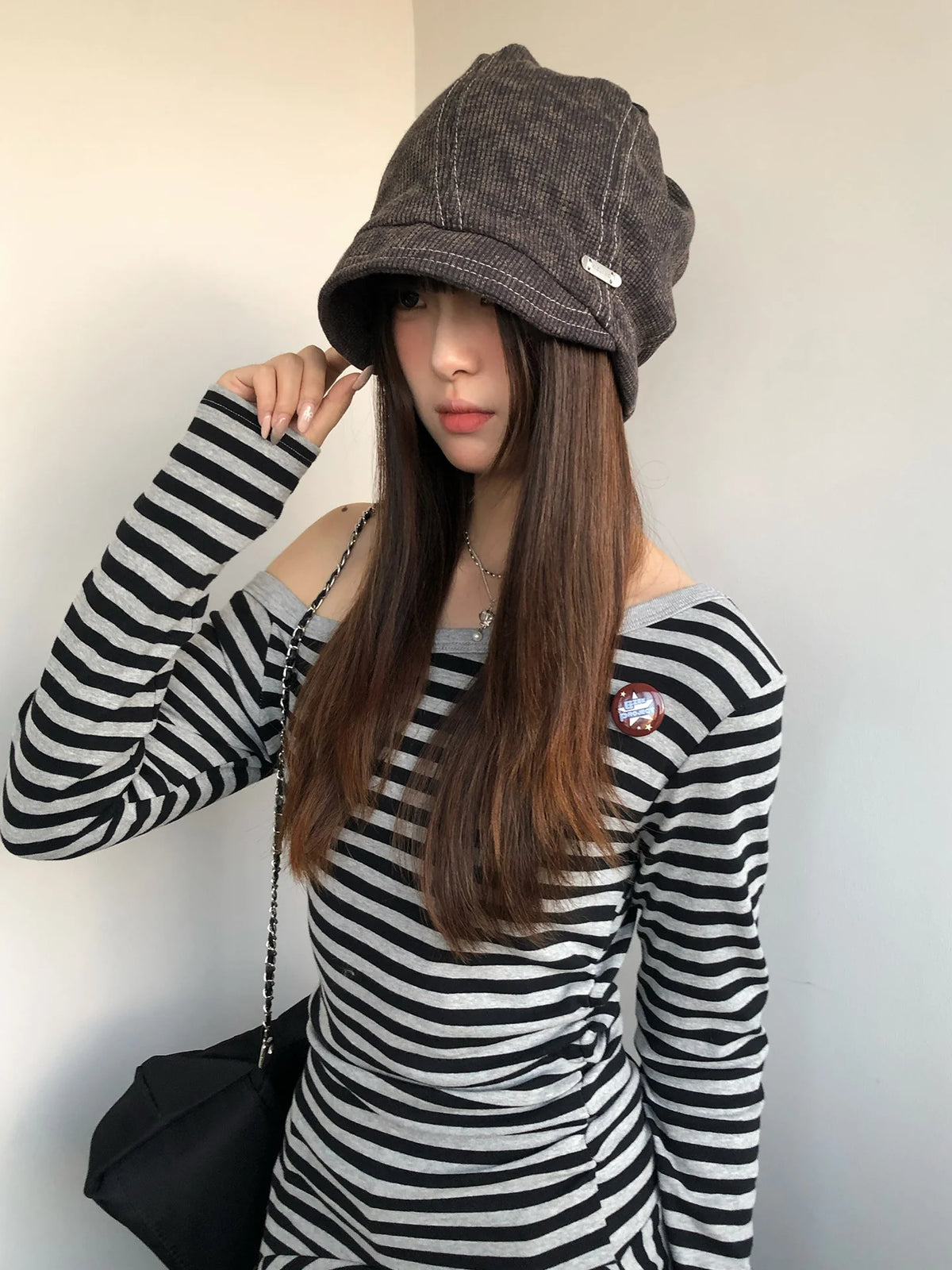 Retro Knit Fisherman Beanie for Women – Warm & Comfortable Winter Hat