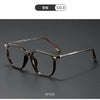 A pair of brown-tinted retro glasses shown at a 45-degree side angle.