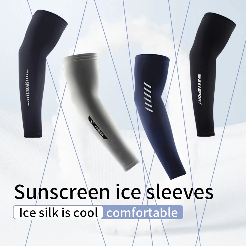 Drei schwarze und graue Eisseidenärmel zur Schau auf weißem Hintergrund.