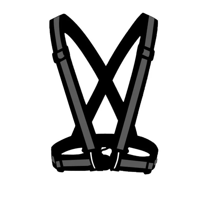 Adjustable Reflective Safety Vest for Night Running and Cycling