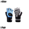 A pair of black and gray breathable cycling gloves shown against a white background.