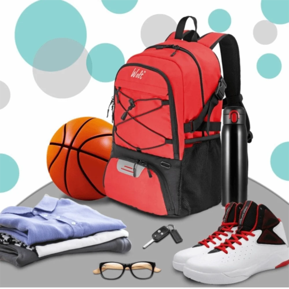 Multi-Sport Backpack with Separate Shoe & Ball Compartments