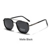 Classic Square-Frame Sunglasses with UV400 Protection