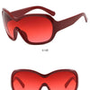 Oversized Pilot Sunglasses with Gradient Lenses