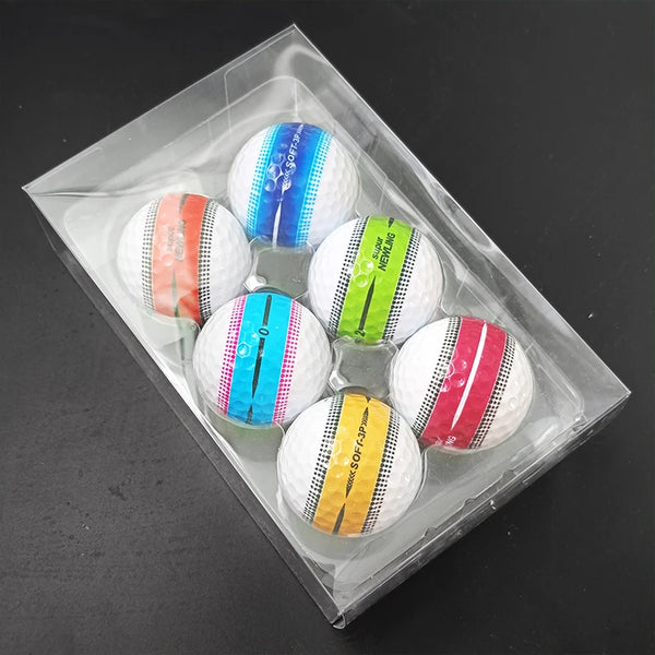 Premium Three-Layer Distance Golf Balls (6-Pack)