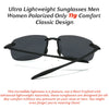 Ultra-Light TR90 Frameless Polarized Sunglasses