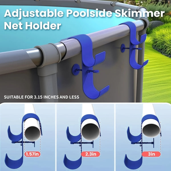 Telescopic Hook Set for Pool Skimmer Nets and Poles