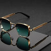 Vintage Steampunk Square Sunglasses with Metal Frame