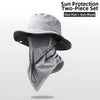 Breathable Fisherman Hat with Detachable Face Mask