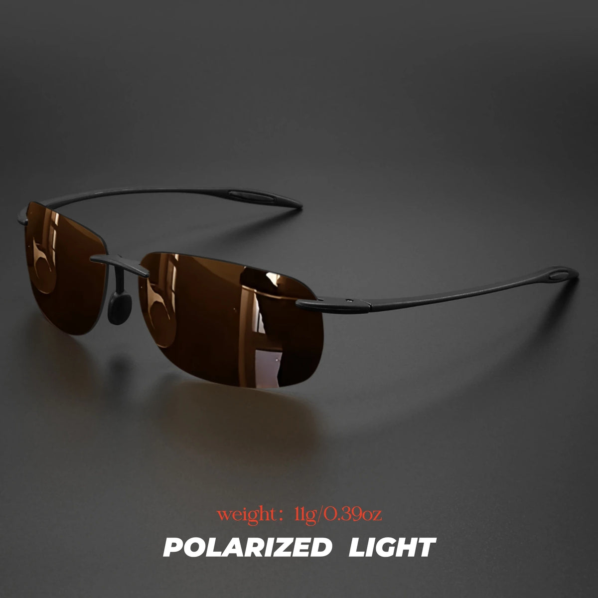 Ultra-Light TR90 Frameless Polarized Sunglasses