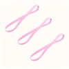 Two pink silicone hair ties for sports or sweat absorption
