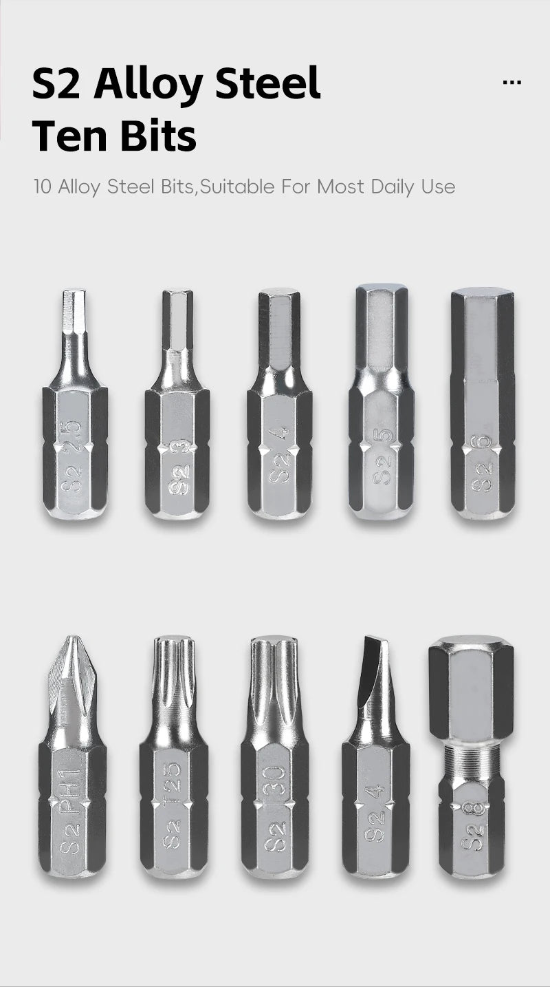 Compact 14-in-1 Ratchet Wrench Multi-Tool for Bicycles