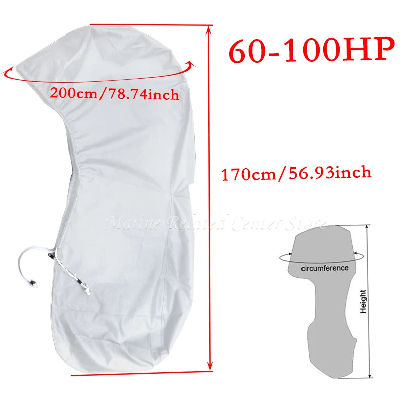 Heavy-Duty Waterproof Outboard Motor Cover