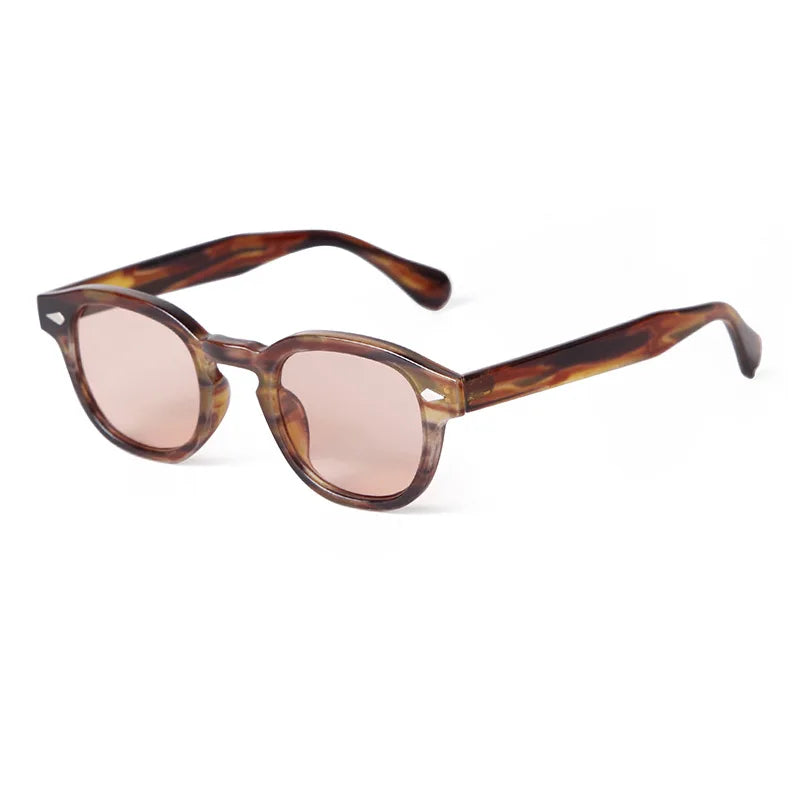 Retro Round Sunglasses with UV400 Protection