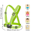 Adjustable Reflective Safety Vest for Night Running and Cycling