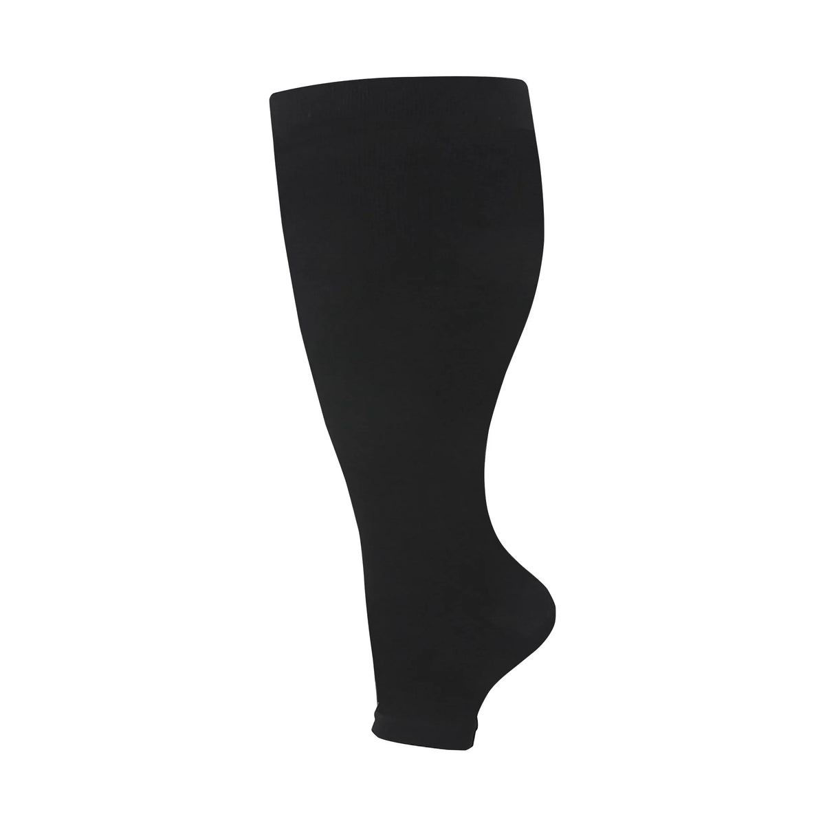 Black compression socks for leg circulation and fatigue relief