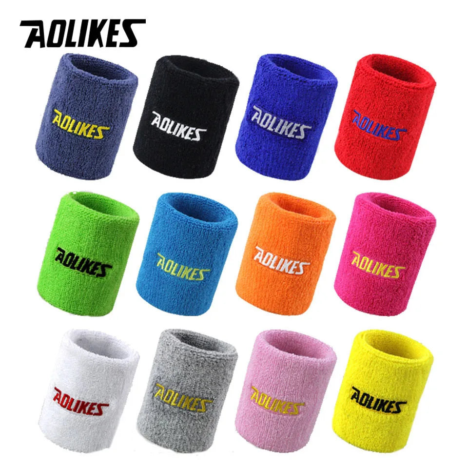 A collection of colorful and textured sport wristbands in various colors including blue, red, green, orange, pink, and yellow