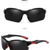Polarized Half-Frame Sport Sunglasses with Anti-Glare Lenses