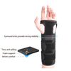 Schwarze ergonomische Handgelenksstütze zur Linderung des Karpaltunnelsyndroms.