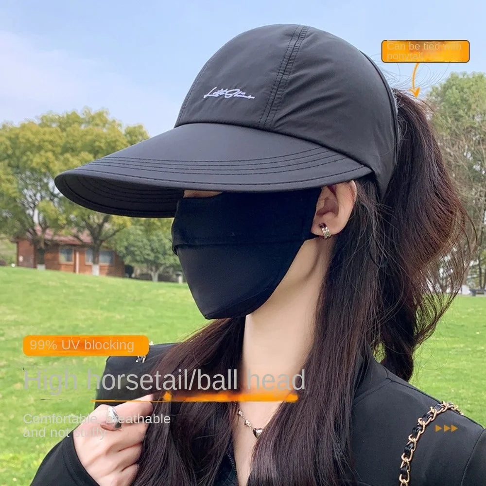 Foldable Wide Brim Sun Hat with Adjustable Strap