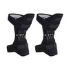 A pair of black ergonomic knee protection booster pads designed for support and stability.