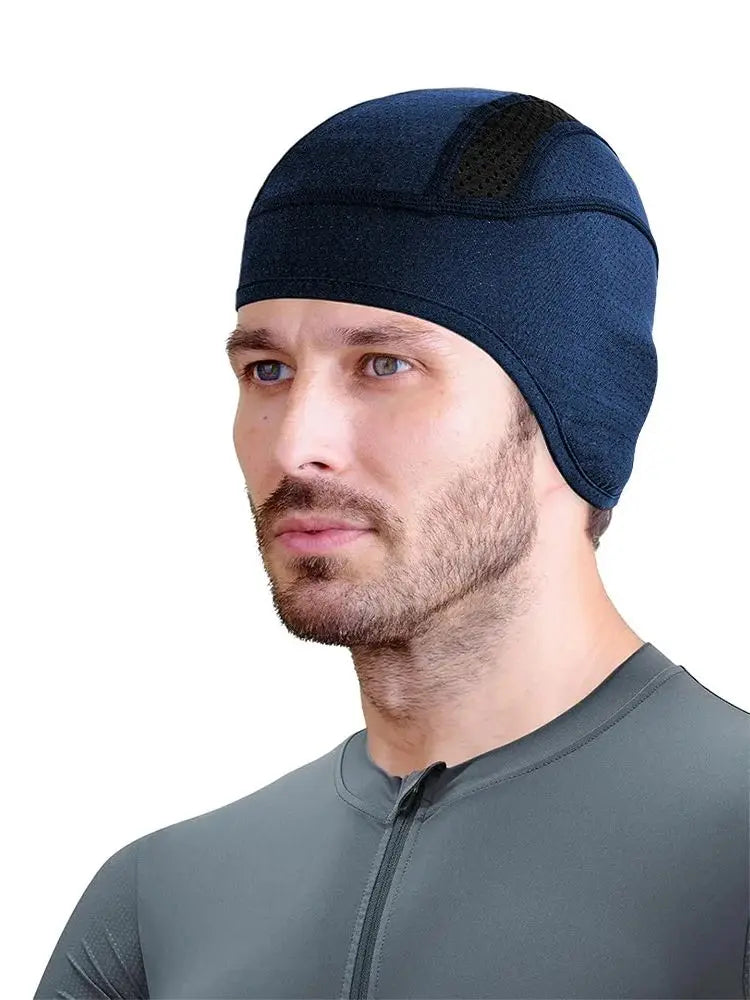 Breathable Mesh Cycling Skull Cap with Sweat-Wicking Liner