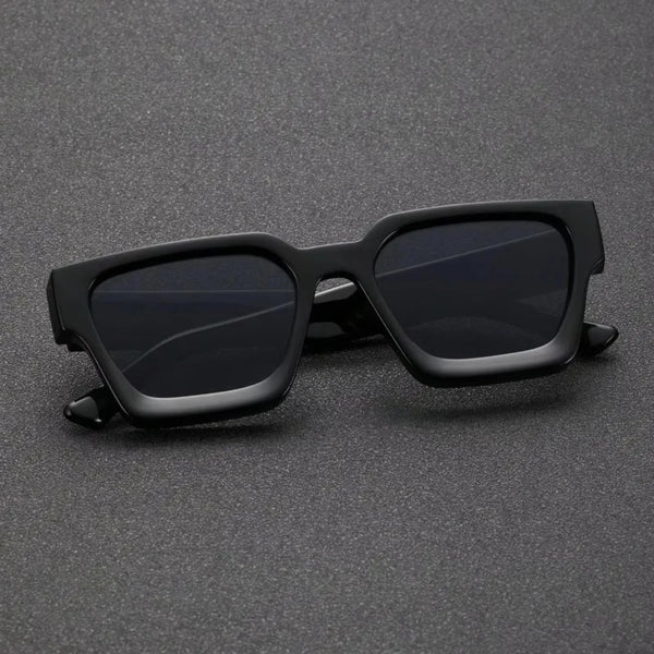 Classic Square Frame Sunglasses with UV400 Protection
