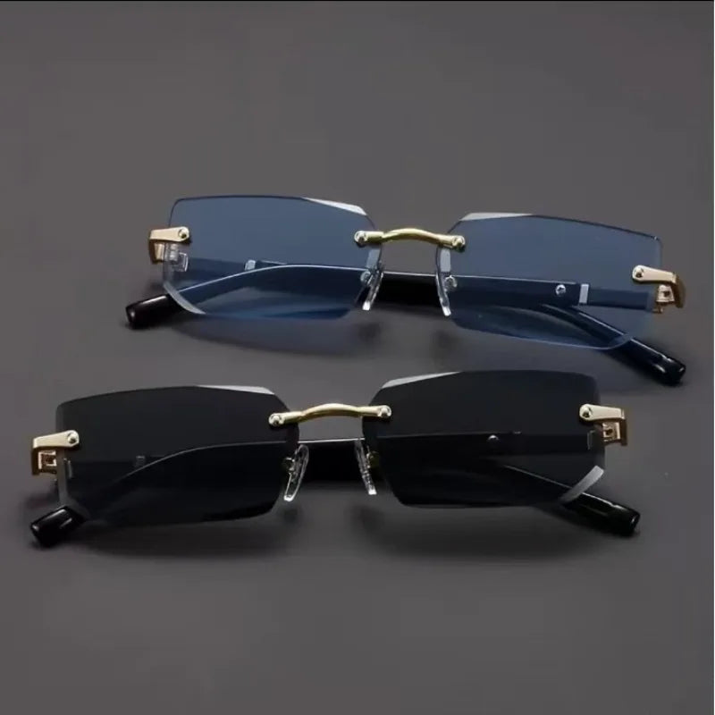 Rimless Rectangle Sunglasses