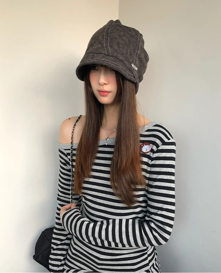 Retro Knit Fisherman Beanie for Women – Warm & Comfortable Winter Hat