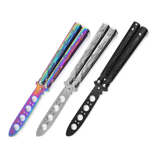 Stainless Steel Balisong Training Knife for Practice