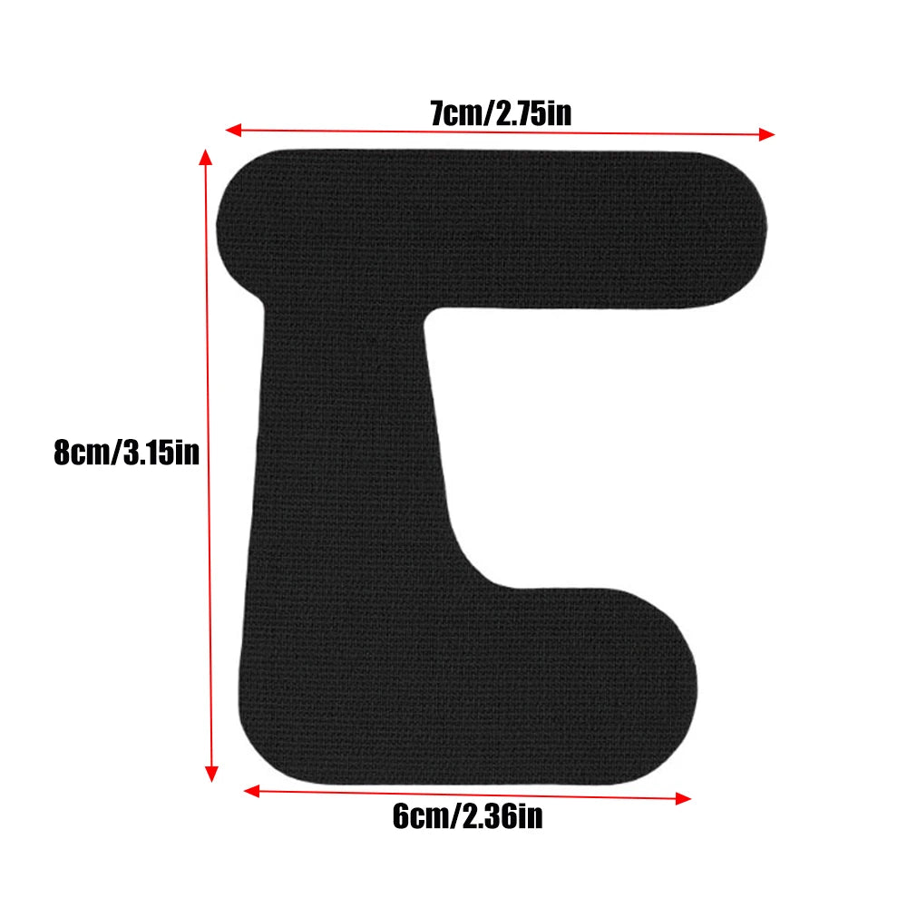 Cinta kinesiológica negra con forma de letra C para soporte del pulgar y las articulaciones