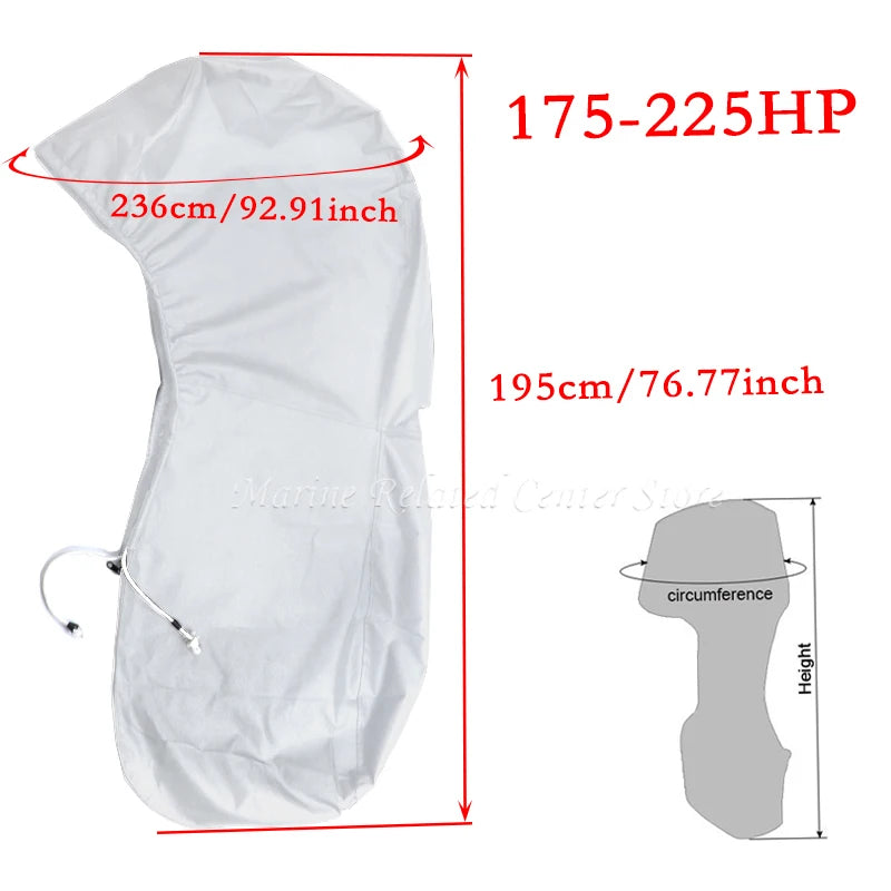 Heavy-Duty Waterproof Outboard Motor Cover