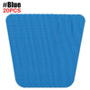 A blue piece of kinesiology tape for foot and joint support.