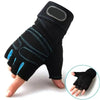 Black performance weightlifting grip gloves shown on a hand.