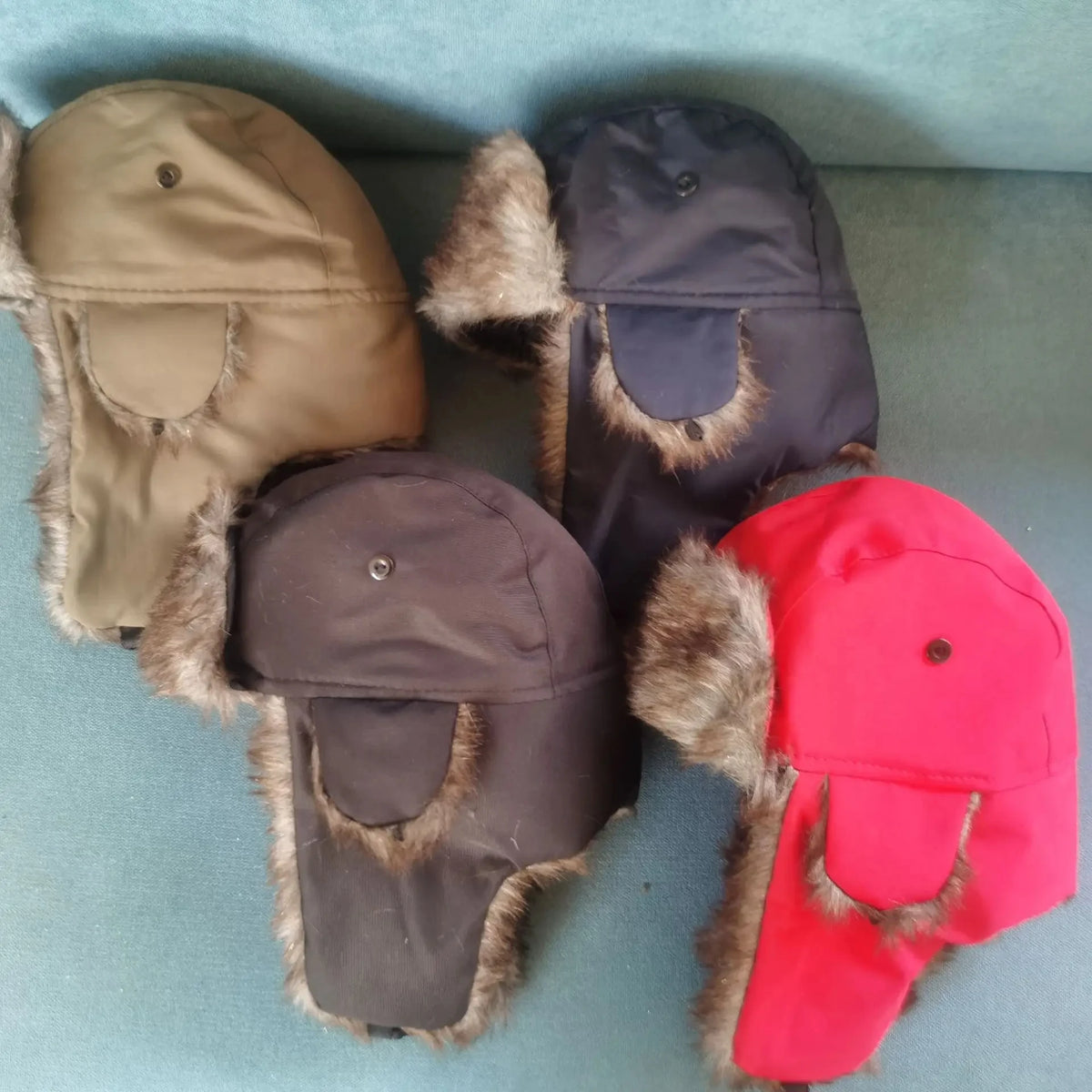 Faux Fur Trapper Hat with Ear Flaps